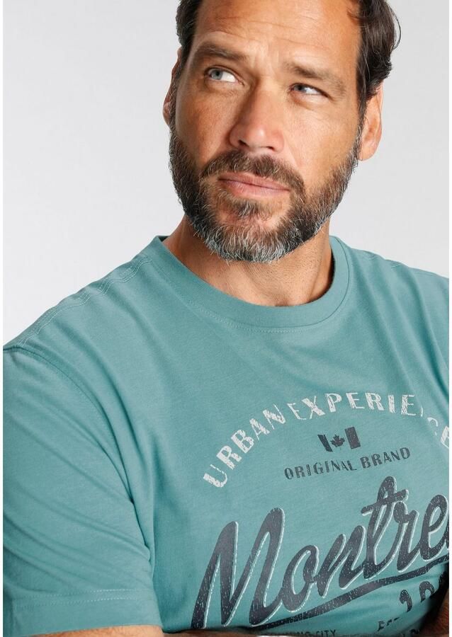 Man's World T-shirt Korte mouwen casual pasvorm van katoenmix onderhoudsvriendelijk - Foto 3