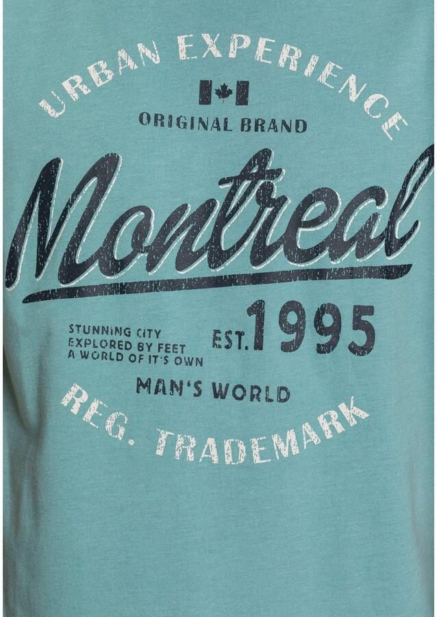 Man's World T-shirt Korte mouwen casual pasvorm van katoenmix onderhoudsvriendelijk - Foto 5