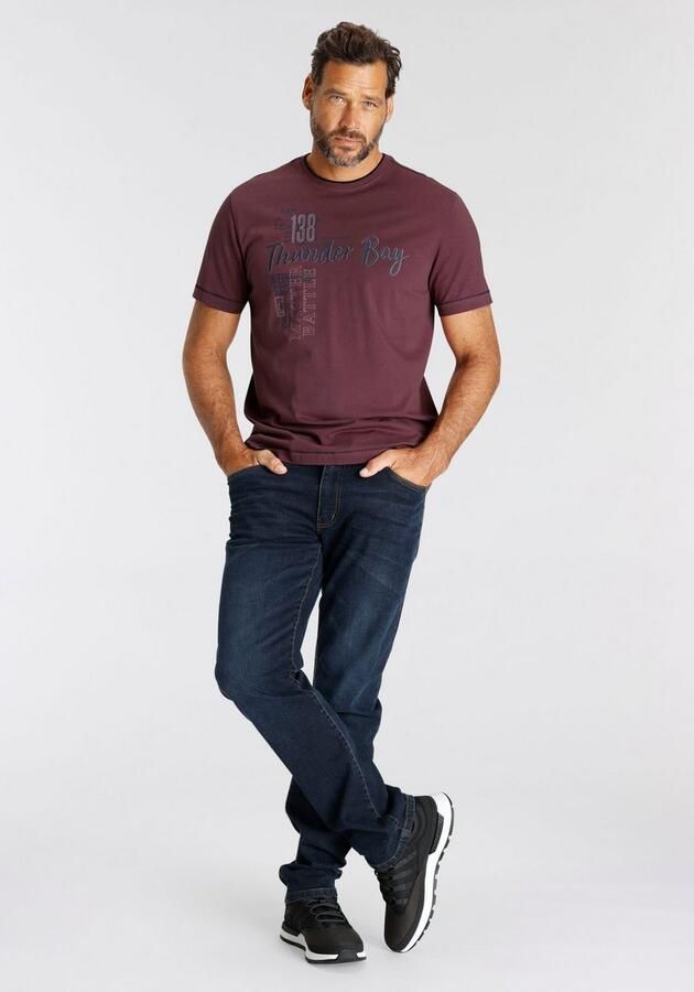 Man's World T-shirt Korte mouwen casual print van katoen - Foto 4