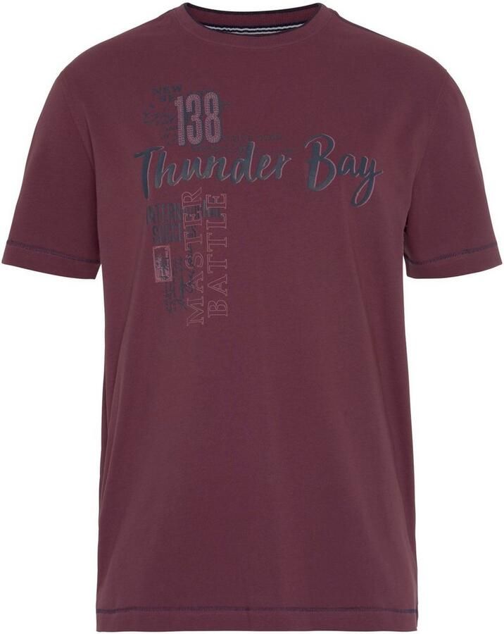 Man's World T-shirt Korte mouwen casual print van katoen