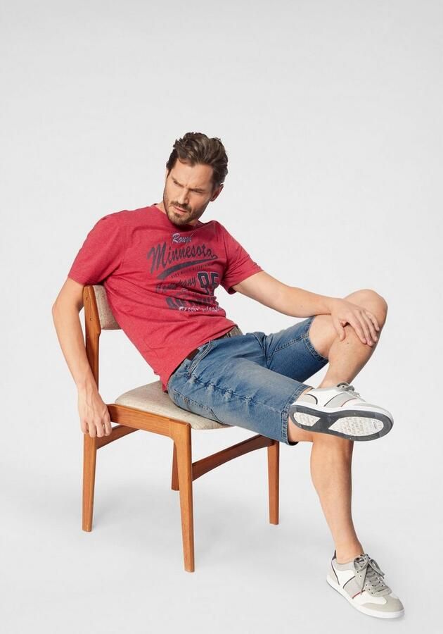Man's World T-shirt korte mouwen gemêleerde look ronde hals - Foto 7