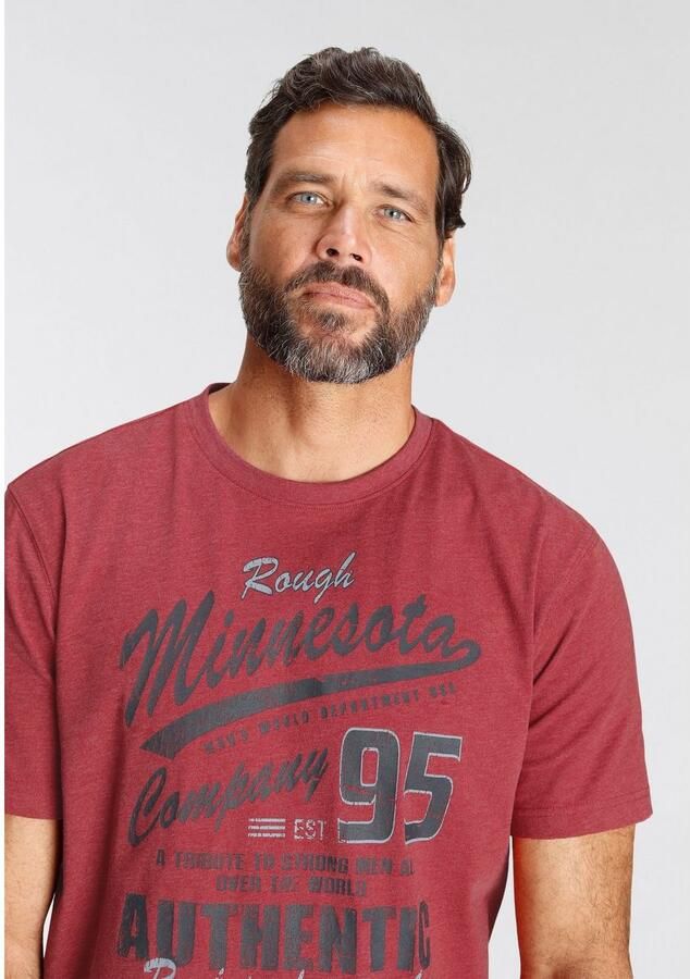 Man's World T-shirt korte mouwen gemêleerde look ronde hals - Foto 4