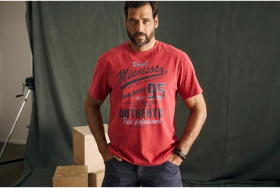 Man's World T-shirt korte mouwen gemêleerde look ronde hals - Foto 9