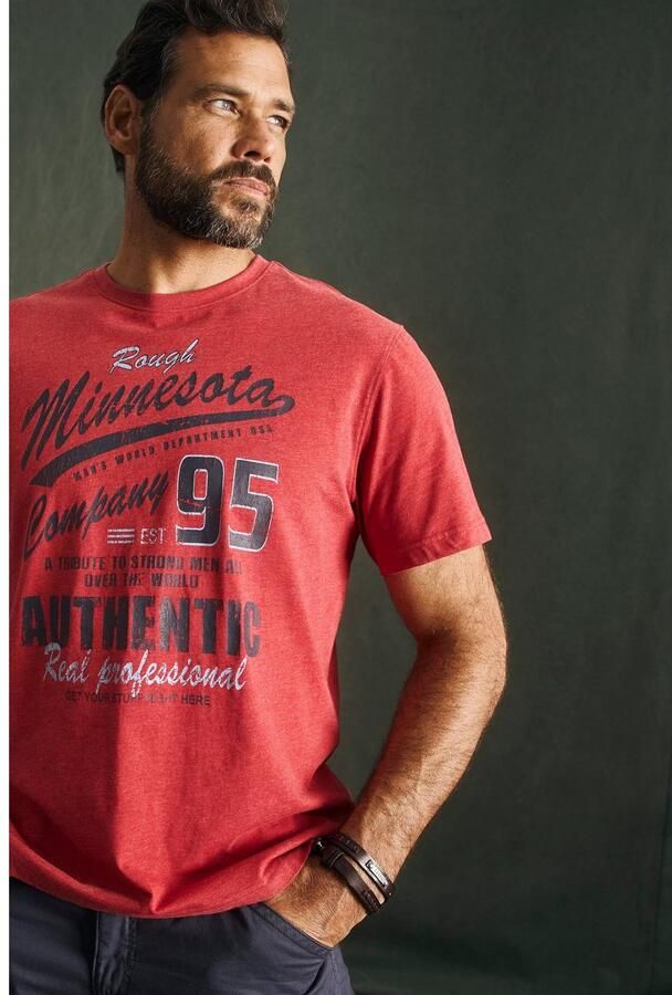 Man's World T-shirt korte mouwen gemêleerde look ronde hals - Foto 8