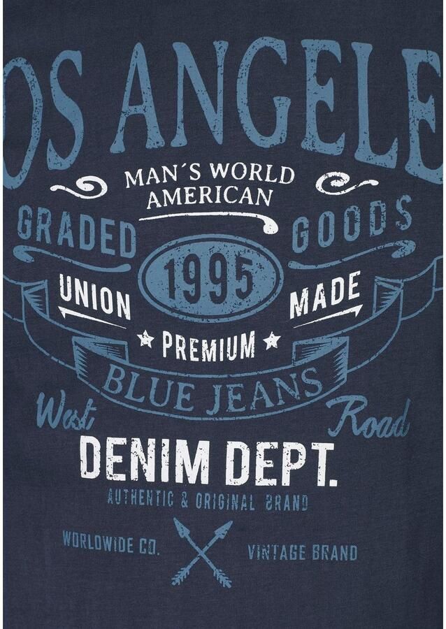 Man's World T-shirt Korte mouwen met print ronde hals van katoen - Foto 2