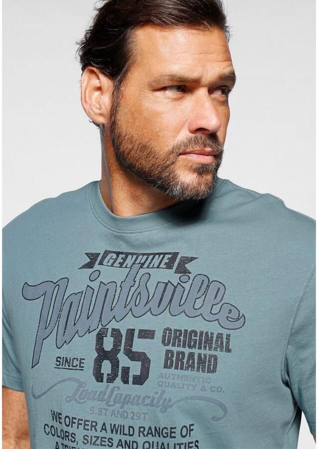 Man's World T-shirt Korte mouwen met stijlvolle print ronde hals van katoen - Foto 2