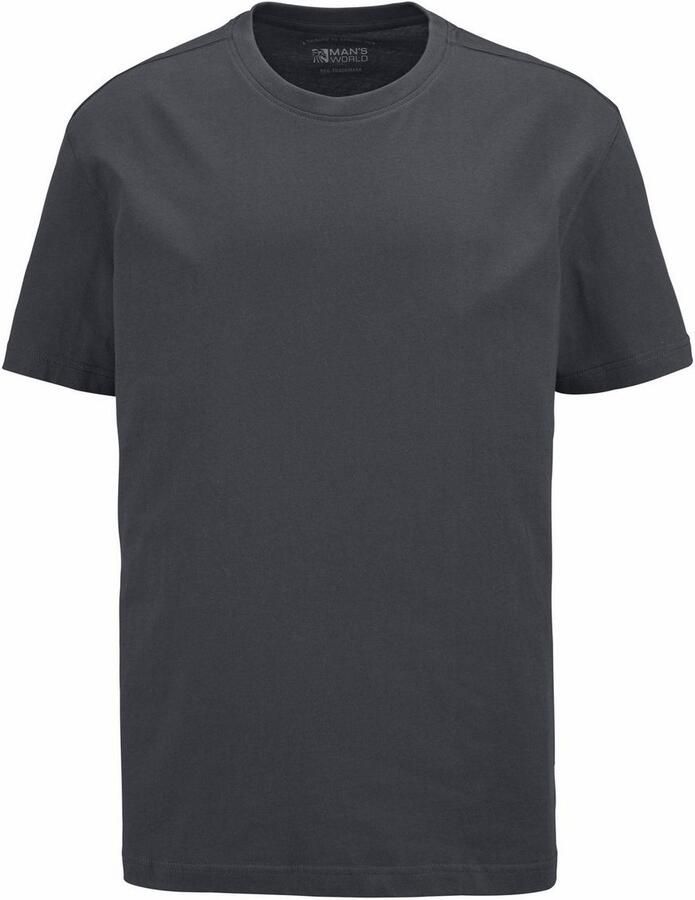 Man's World T-shirt Korte mouwen normale pasvorm van katoen in 3-pack (3-delig Set van 3) - Foto 2