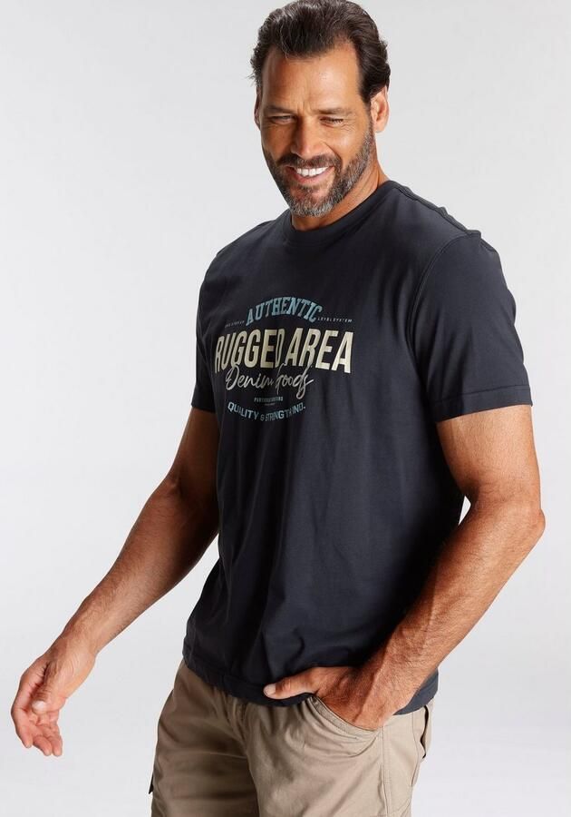 Man's World T-shirt Korte mouwen regular fit met print ronde hals - Foto 3