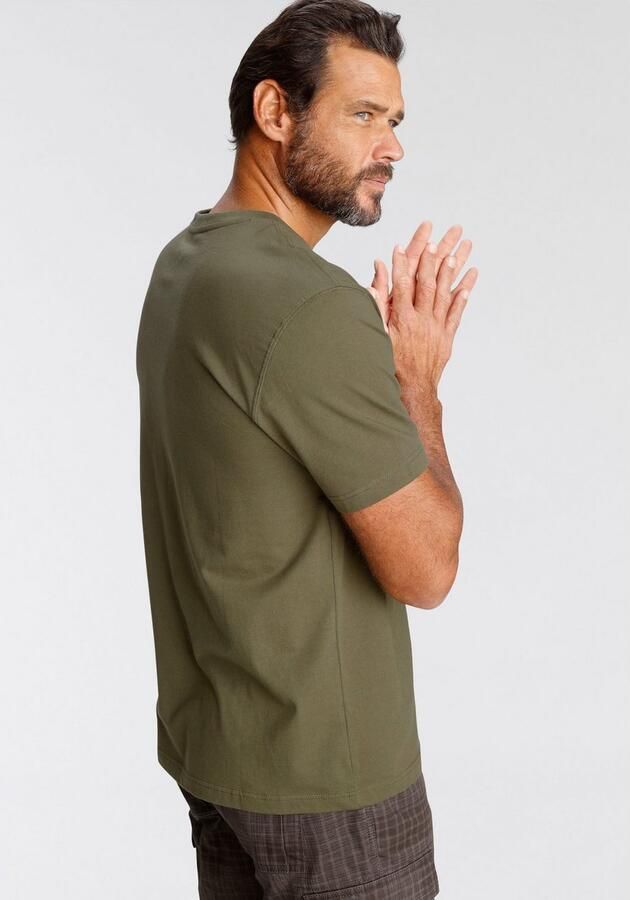 Man's World T-shirt Korte mouwen regular fit met print ronde hals in used-look - Foto 4