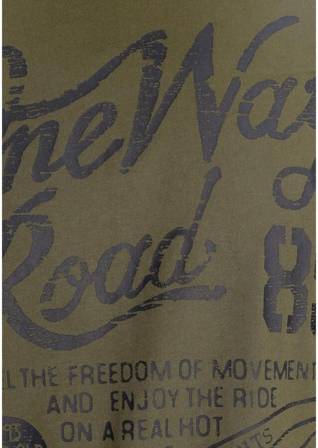 Man's World T-shirt Korte mouwen regular fit met print ronde hals in used-look - Foto 2