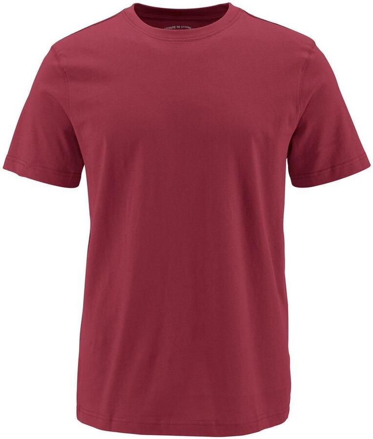 Man's World T-shirt Nieuwe kleuren! Korte mouw effen kleur ronde hals van katoen(3-delig Set van 3)