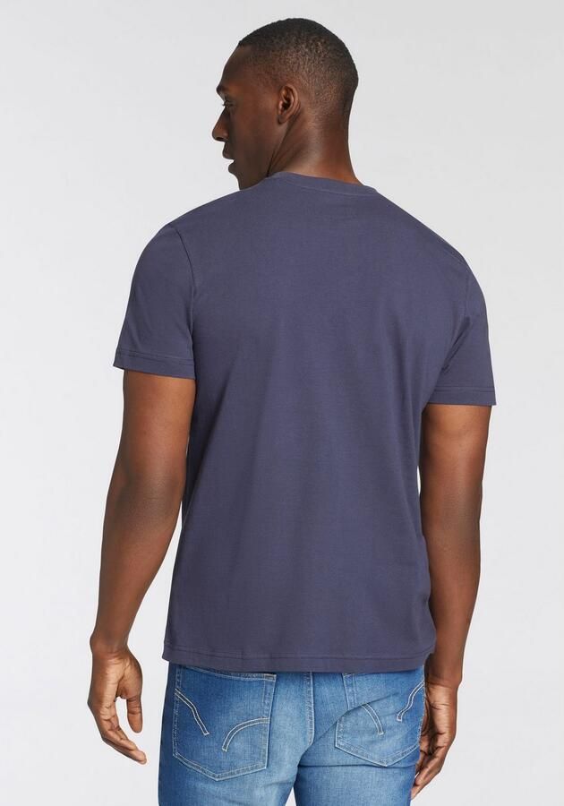 Man's World T-shirt Nieuwe kleuren! Korte mouw effen kleur ronde hals van katoen(3-delig Set van 3) - Foto 7