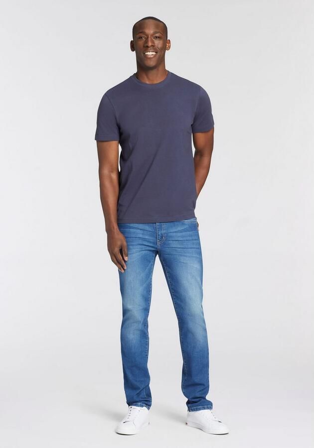 Man's World T-shirt Nieuwe kleuren! Korte mouw effen kleur ronde hals van katoen(3-delig Set van 3) - Foto 8