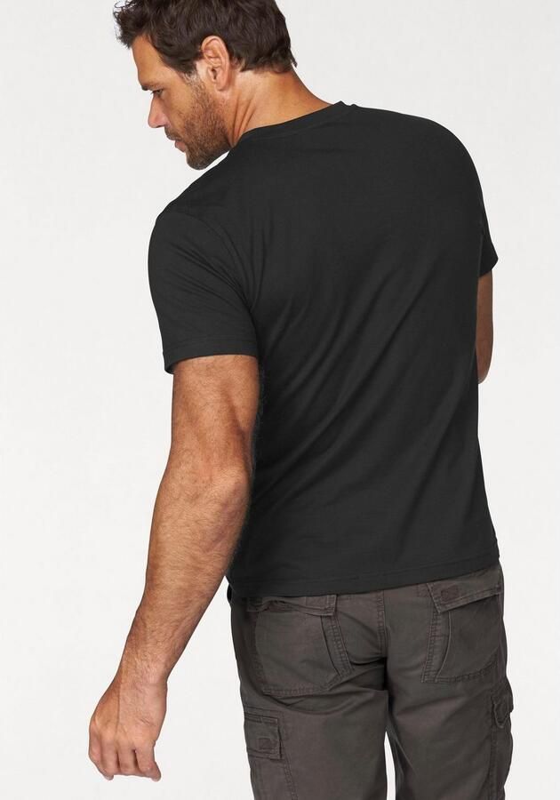 Man's World T-shirt Nieuwe kleuren! Korte mouw effen kleur ronde hals van katoen(3-delig Set van 3) - Foto 5