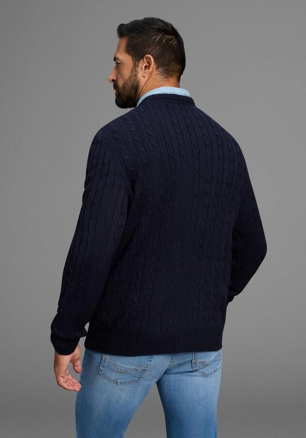 Man's World Trui met ronde hals Nieuwe collectie! Highlight all-over kabelpatroon! - Foto 2