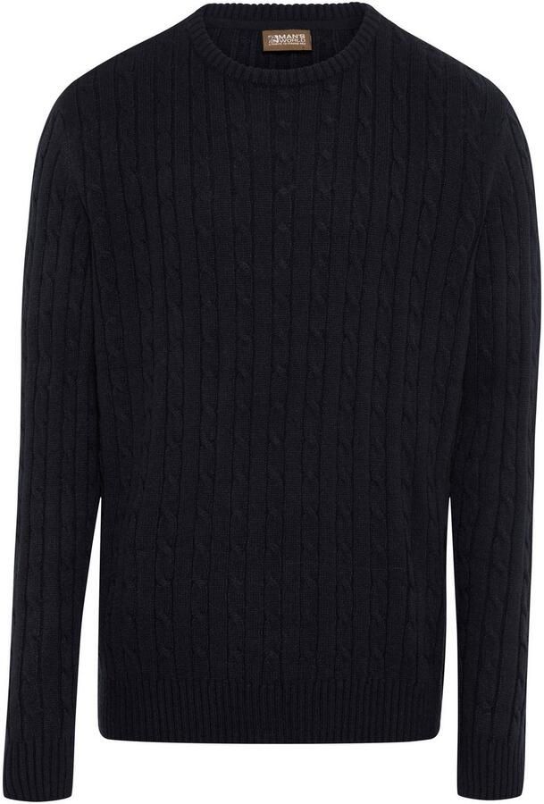 Man's World Trui met ronde hals Nieuwe collectie! Highlight all-over kabelpatroon! - Foto 5