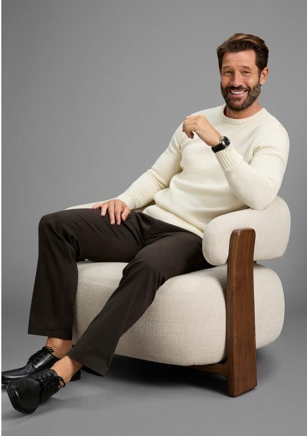 Man's World Trui met ronde hals Nieuwe collectie! Tijdloze & veelzijdige basic style gemêleerde look zacht handvat perfect voor het koudere seizoen - Foto 2
