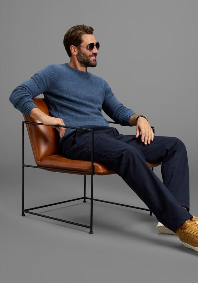 Man's World Trui met ronde hals Nieuwe collectie! Tijdloze & veelzijdige basic style gemêleerde look zacht handvat perfect voor het koudere seizoen - Foto 6