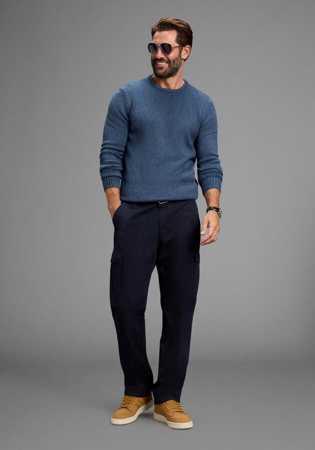 Man's World Trui met ronde hals Nieuwe collectie! Tijdloze & veelzijdige basic style gemêleerde look zacht handvat perfect voor het koudere seizoen - Foto 5