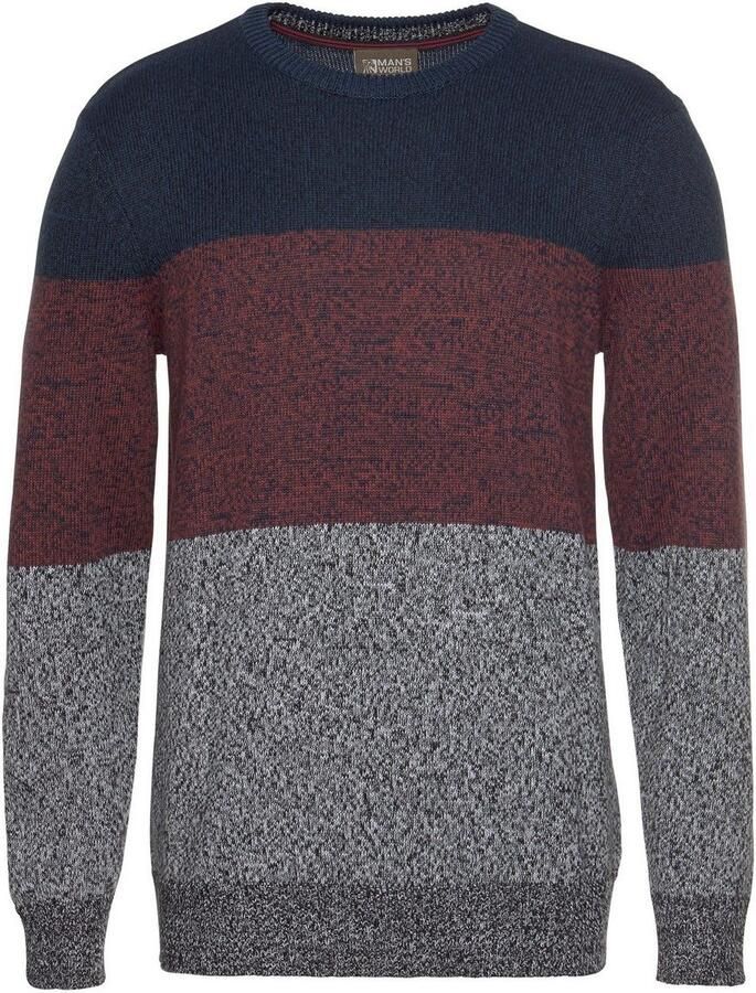 Man's World Trui met ronde hals Tot XL