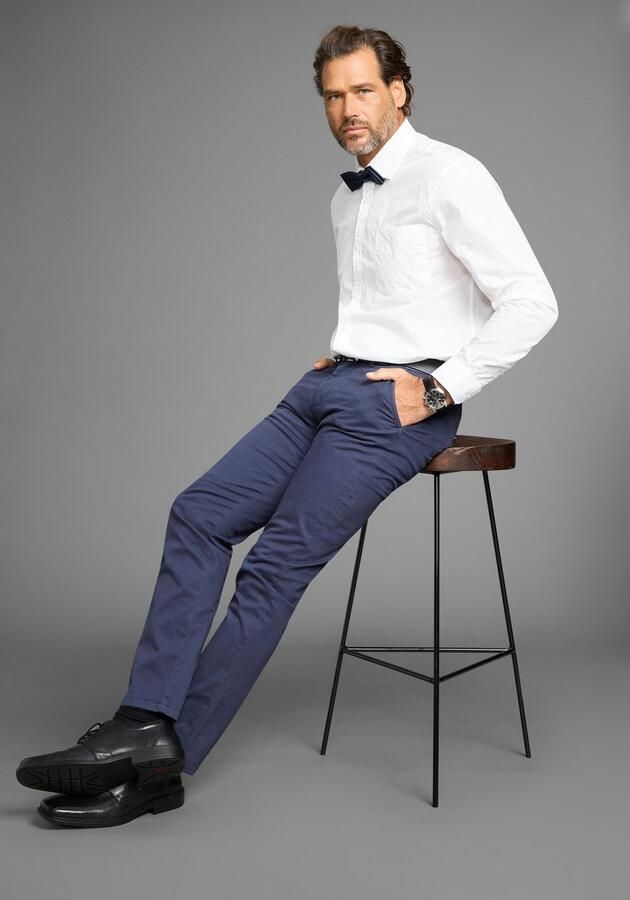 Man's World Vlinderdasje in elegant modieuze slim-vorm nu ook in marine - Foto 4