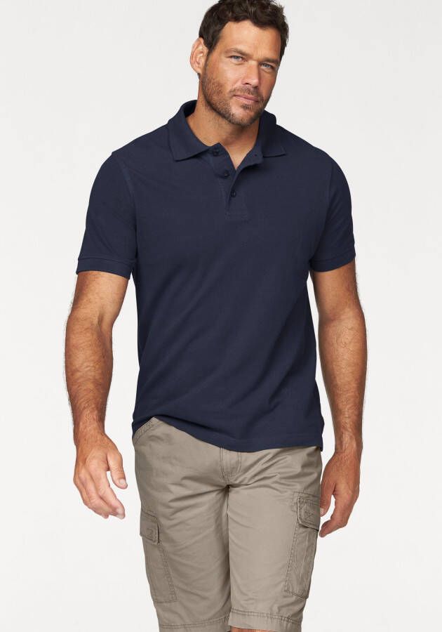 Man's World Poloshirt Korte mouwen losse pasvorm effen