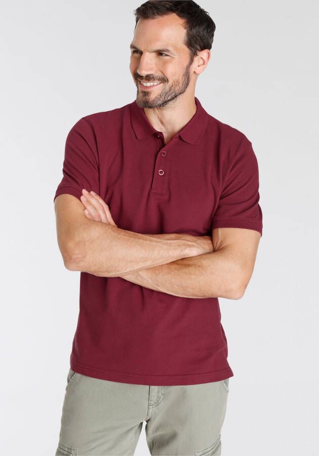 Man's World Poloshirt Korte mouwen losse pasvorm effen