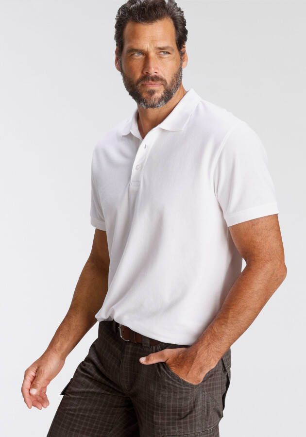Man's World Poloshirt Korte mouwen losse pasvorm effen