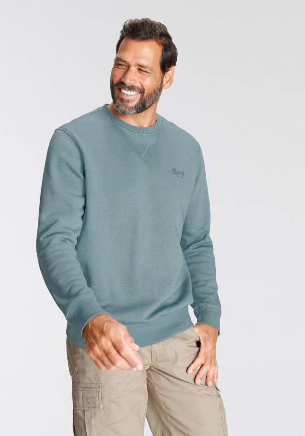 Man's World Sweatshirt Lange mouwen basic-stijl effen ronde hals