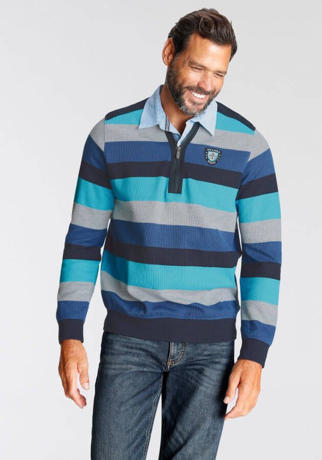 Man's World Sweatshirt met kentkraag
