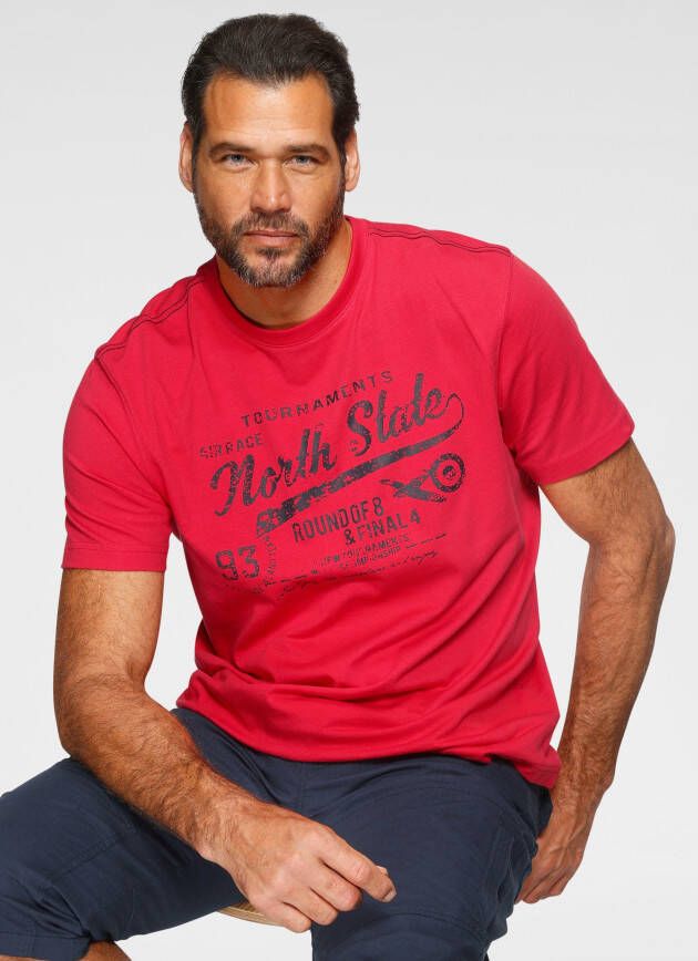 Man's World T-shirt Korte mouwen bedrukt ronde hals van single jersey