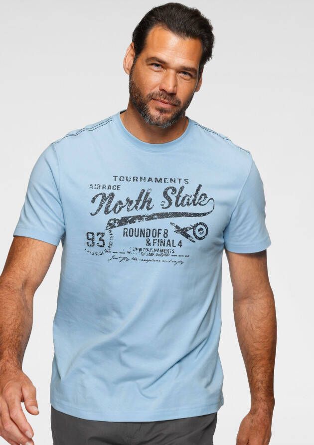Man's World T-shirt Korte mouwen bedrukt ronde hals van single jersey