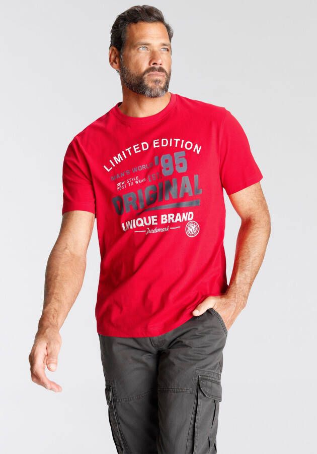 's World T-shirt met frontprint