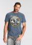 Man's World T-shirt Korte mouwen gemêleerd ronde hals van single jersey - Thumbnail 1