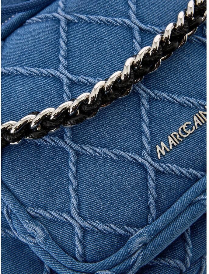 Marc Cain Buideltas Sports Logo ia Handtas hobo bag tas van denimstof - Foto 2