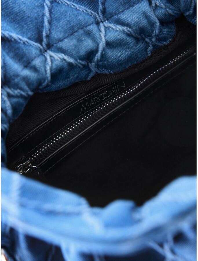 Marc Cain Buideltas Sports Logo ia Handtas hobo bag tas van denimstof - Foto 3