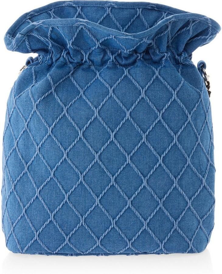 Marc Cain Buideltas Sports Logo ia Handtas hobo bag tas van denimstof