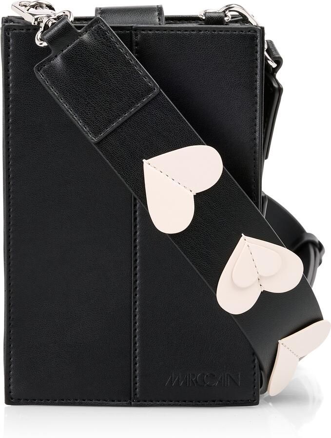 Marc Cain Minibag Heartbreaker telefoontas portemonnee crossbody tas met afneembare schouderriem - Foto 6