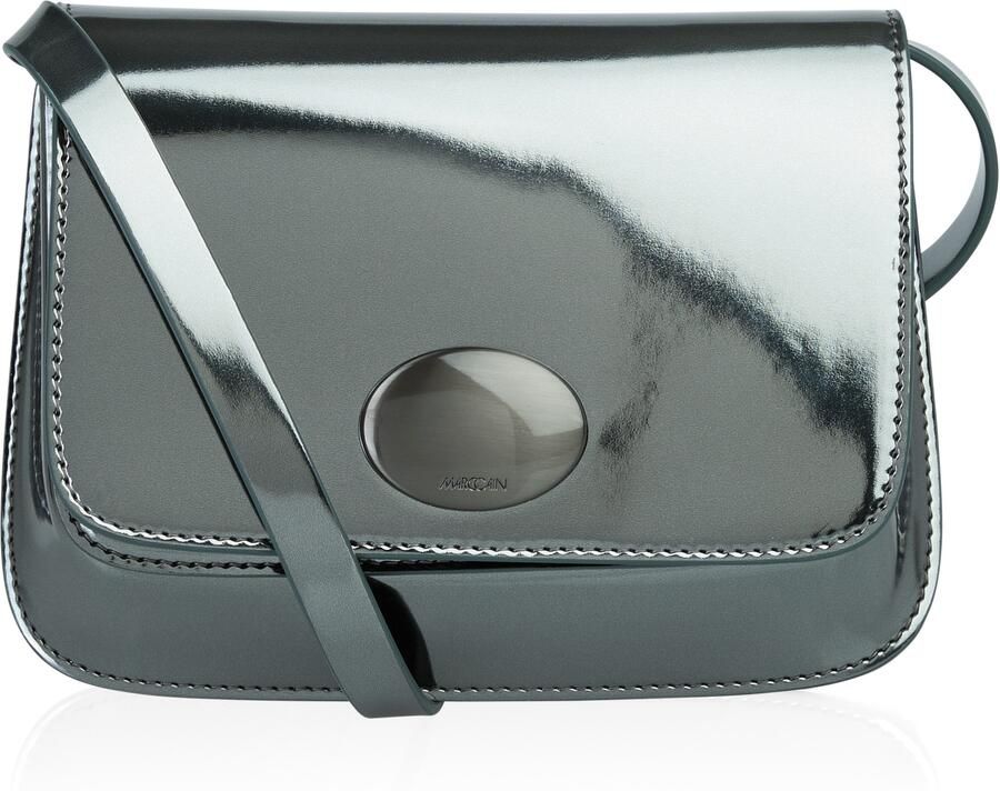 Marc Cain Minibag Noble Neutrals schoudertas crossbody tas mini bag in metallic-look - Foto 6