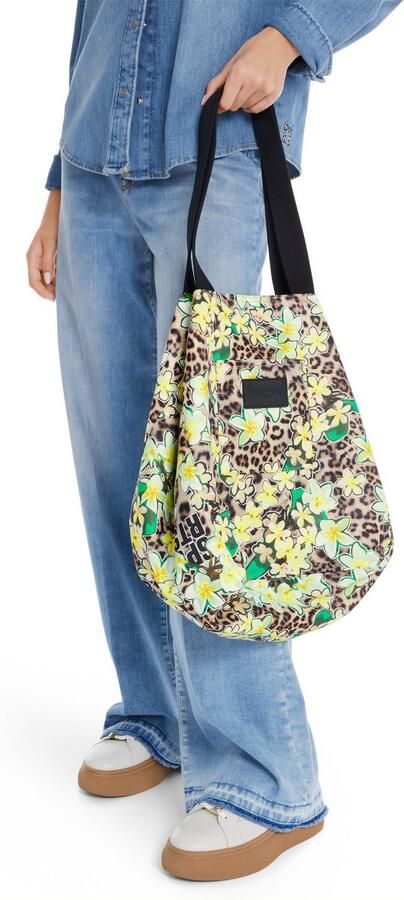 Marc Cain Shopper Happy Classics schoudertas sporttas met opvallende print - Foto 5