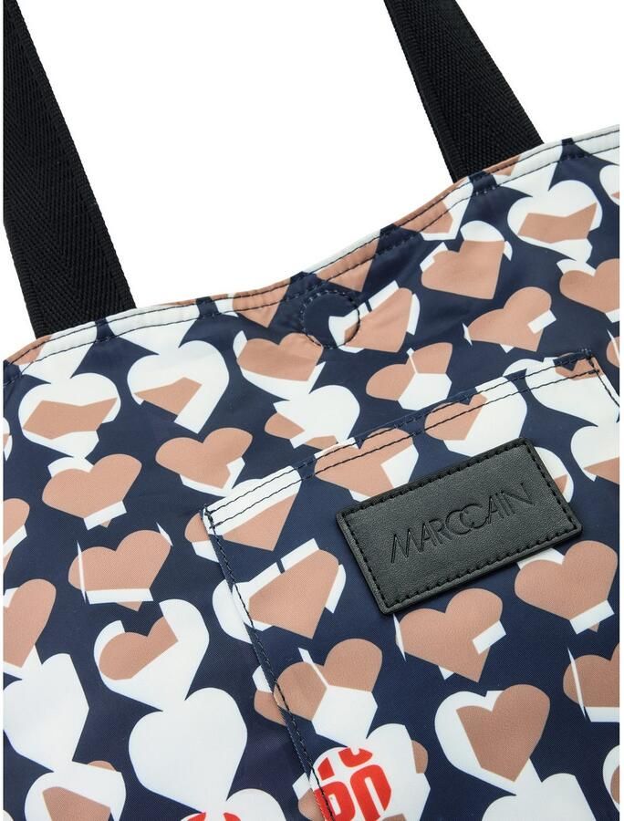 Marc Cain Shopper Happy Classics schoudertas sporttas met opvallende print - Foto 4