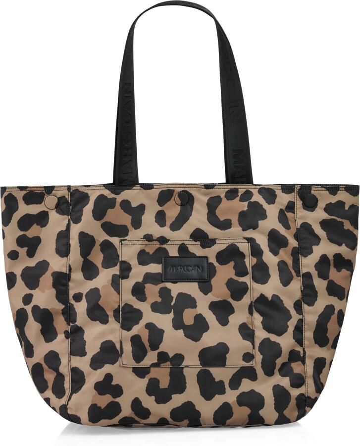 Marc Cain Shopper Sports Dodgy Dogs Handtas schoudertas met luipaardpatroon - Foto 6