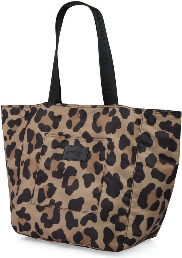 Marc Cain Shopper Sports Dodgy Dogs Handtas schoudertas met luipaardpatroon - Foto 4