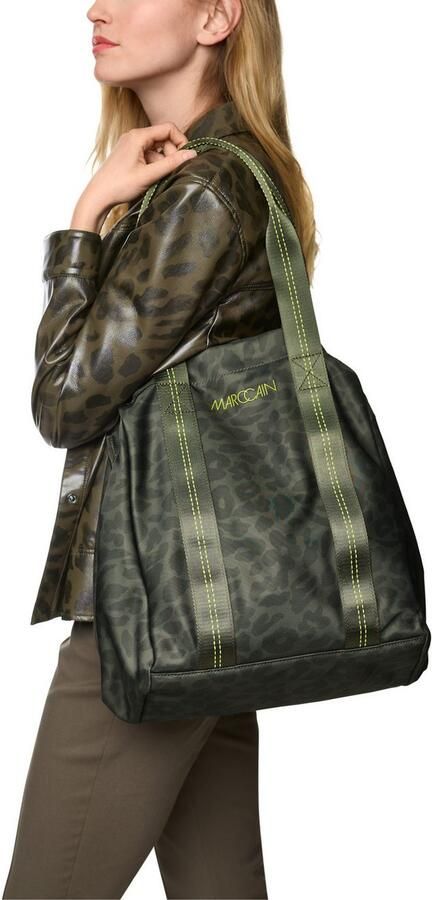 Marc Cain Shopper Sports Leo Hike Schoudertas hobo bag met leo-motief - Foto 4