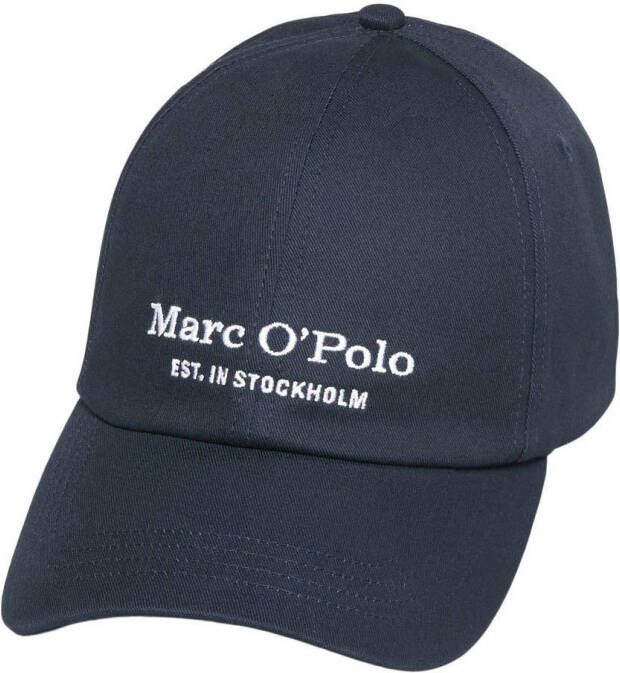 Marc O'Polo Pet van katoen met labelstitching