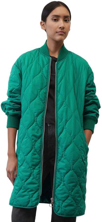 Marc O'Polo Quilted coat in a bomber jacket style Groen Dames