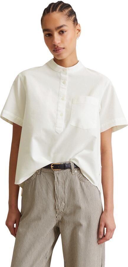 Marc O'Polo DENIM Regular fit overhemdblouse met opstaande kraag - Foto 4