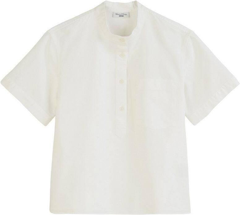 Marc O'Polo DENIM Regular fit overhemdblouse met opstaande kraag - Foto 2