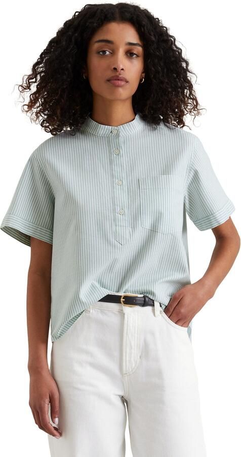 Marc O'Polo DENIM Regular fit overhemdblouse met opstaande kraag - Foto 4