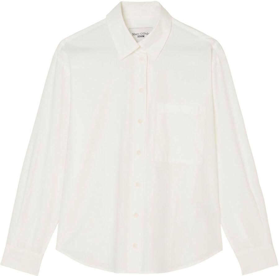 Marc O'Polo DENIM Overhemdblouse van puur katoen met overhemdkraag en knoopsluiting